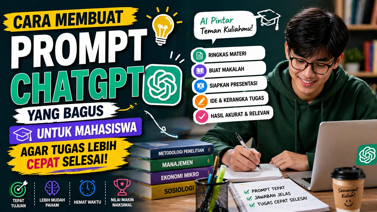 Cara Membuat Prompt ChatGPT yang Bagus untuk Mahasiswa agar Tugas Lebih Cepat Selesai