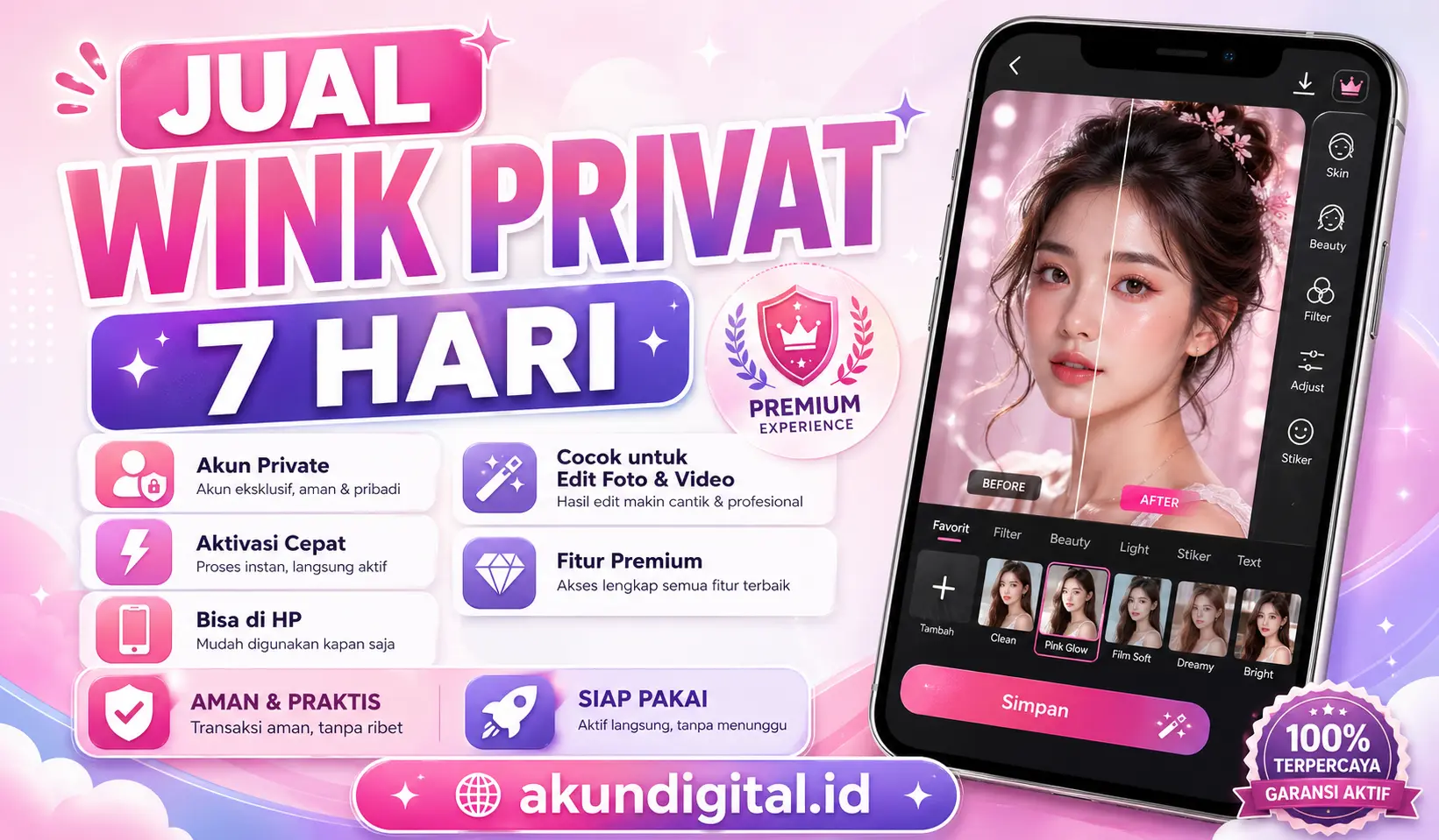 Wink Privat 7 Hari - Akun