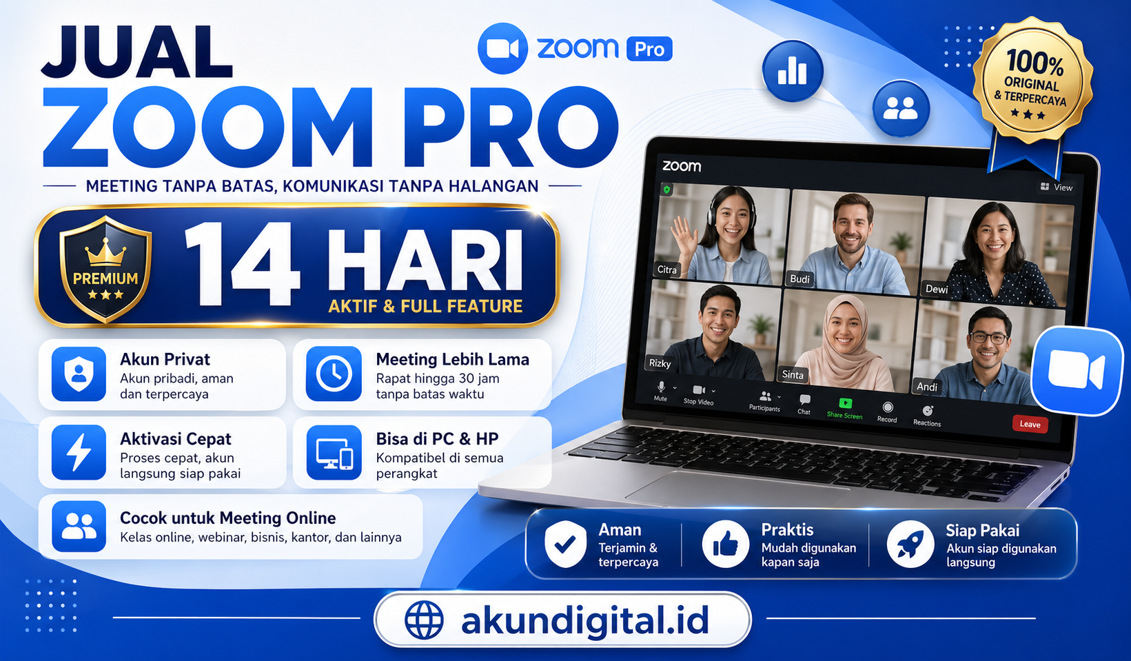 Zoom Pro 14 Hari